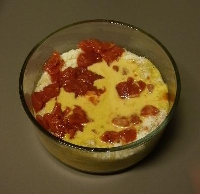 Image of diced tomatoes added